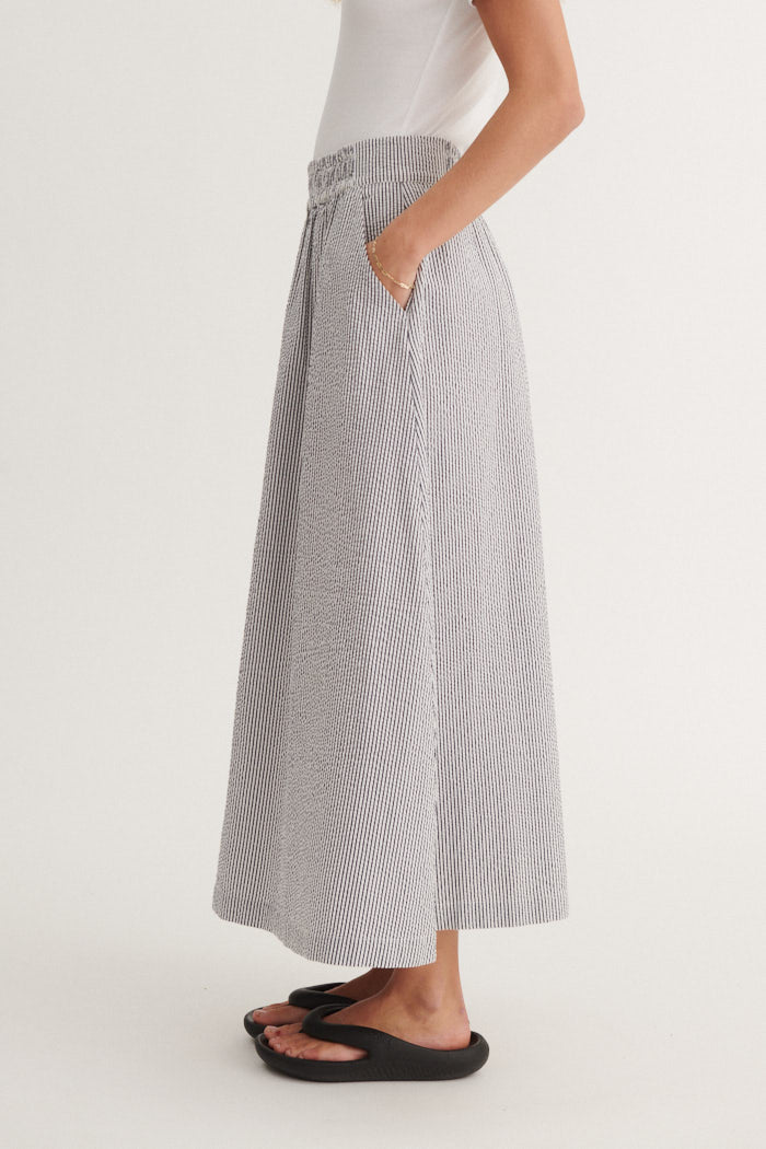 Basic Apparel Asta Skirt Nederdele 690 Bright white / sky captain